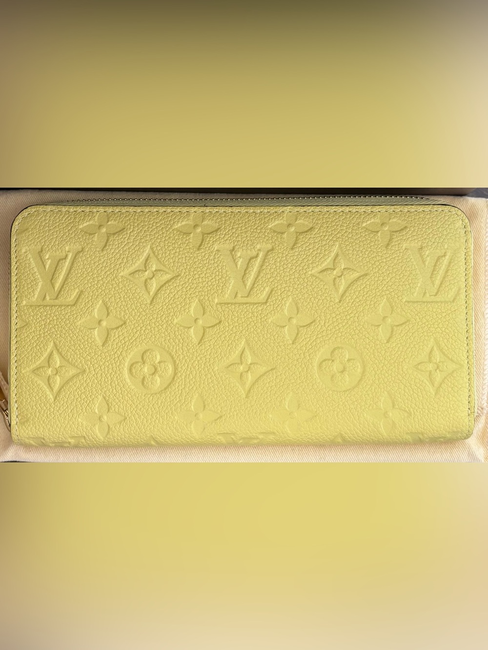 Louis Vuitton Empreinte  Zippy Wallet - Citrine